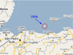 Utila, off the North Coast of Honduras